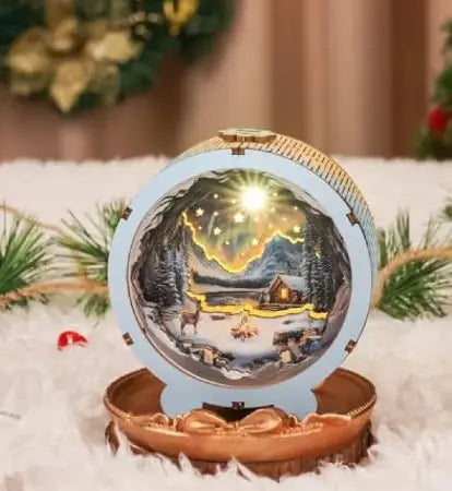 Wooden Puzzle Night Lamp